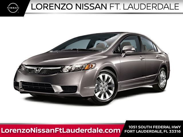 Silver 2009 Honda Civic EX Sedan Front-Wheel Drive 5-Speed Automatic