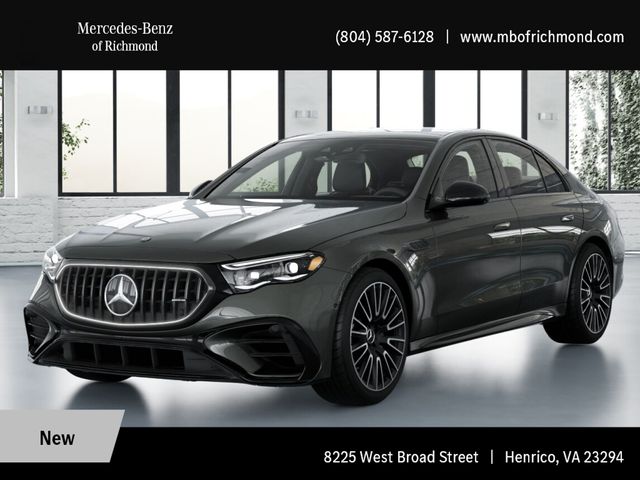 Gray (Graphite Grey Metallic) 2026 Mercedes-Benz E-Class Sedan All-Wheel Drive 9-Speed Automatic