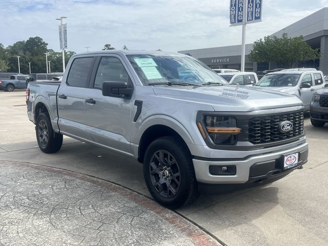 Iconic Silver Metallic 2026 Ford F-150 STX SuperCrew 4WD Pickup Truck Four-Wheel Drive Automatic
