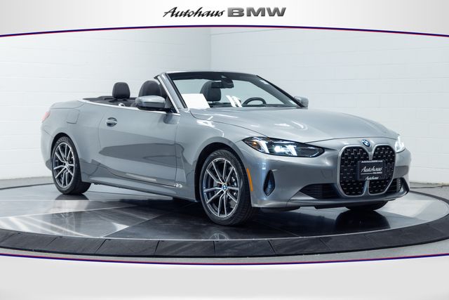 Gray (Skyscraper Grey Metallic) 2025 BMW 4 Series Convertible All-Wheel Drive 8-Speed Automatic