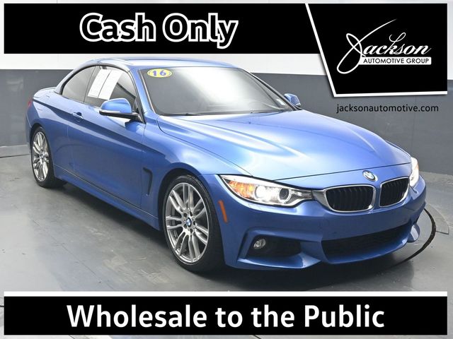 Estoril Blue Metallic 2016 BMW 4 Series 428i Convertible RWD Convertible Rear-Wheel Drive 8-Speed Automatic