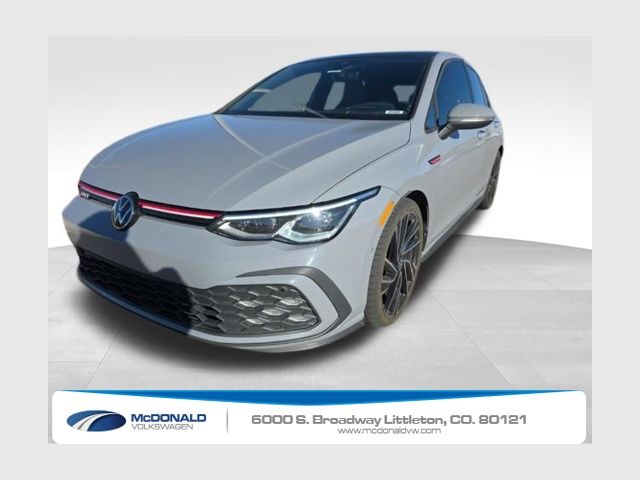 Moonstone Gray 2024 Volkswagen Golf GTI Autobahn FWD Hatchback Front-Wheel Drive 7-Speed Dual Clutch