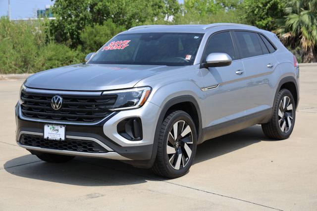 2024 Volkswagen Atlas Cross Sport 2.0T SE w/Technology Silver at Bayway Cadillac of The Woodlands