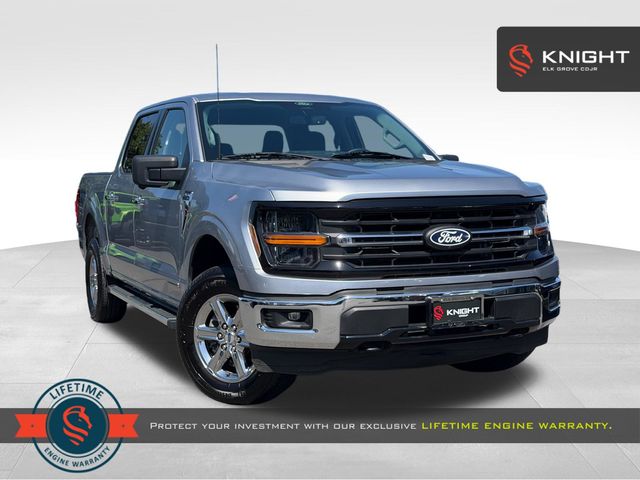 Iconic Silver Metallic 2024 Ford F-150 Pickup Truck Four-Wheel Drive Automatic