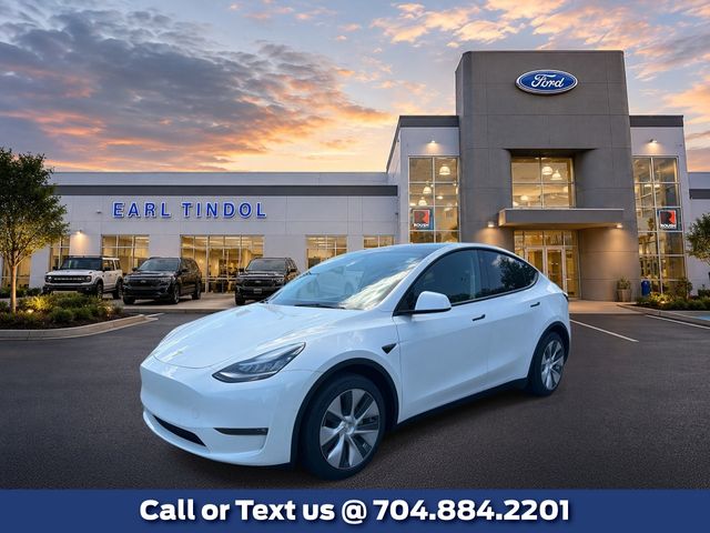 Pearl White Multi-Coat 2021 Tesla Model Y SUV / Crossover All-Wheel Drive 1-Speed Automatic