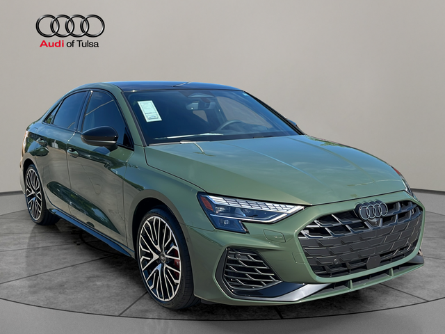 District Green Metallic 2026 Audi S3 2.0T quattro Premium Sedan All-Wheel Drive 7-Speed Automatic