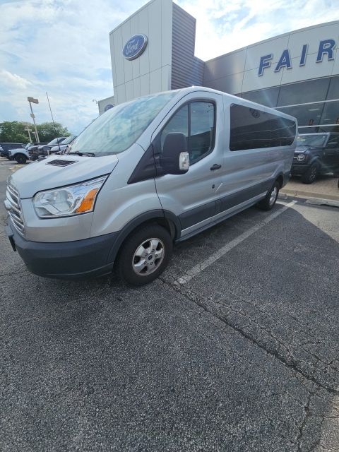 Ingot Silver 2017 Ford Transit Passenger 350 XLT Low Roof LWB RWD with 60/40 Passenger-Side Doors Van Rear-Wheel Drive 6-Speed Automatic Overdrive