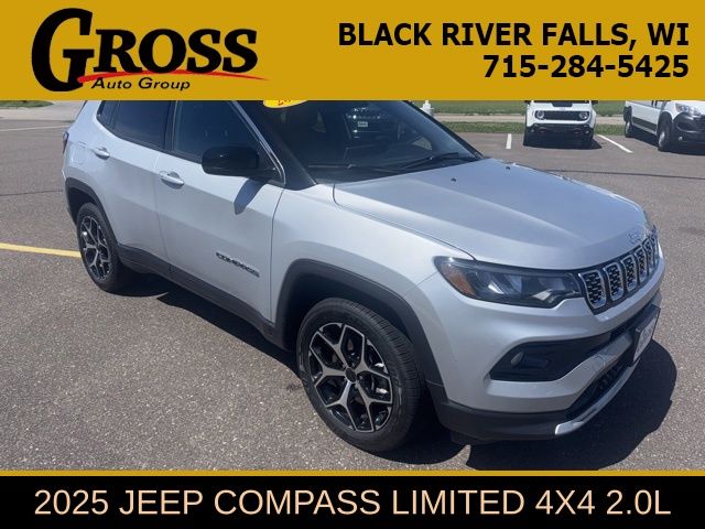 Silver Zynith Metallic Clearcoat 2025 Jeep Compass SUV / Crossover Four-Wheel Drive 8-Speed Automatic