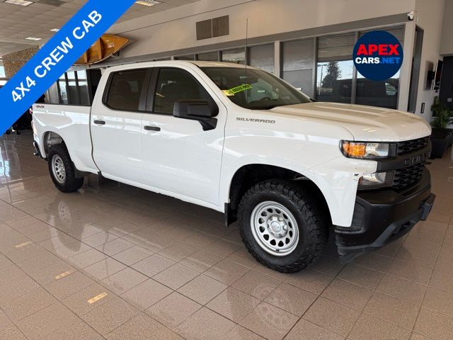 Summit White 2019 Chevrolet Silverado 1500 Pickup Truck Four-Wheel Drive 6-Speed Automatic Overdrive