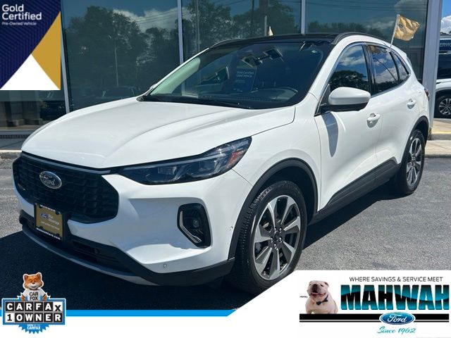 White Metallic 2023 Ford Escape SUV / Crossover All-Wheel Drive 8-Speed Automatic