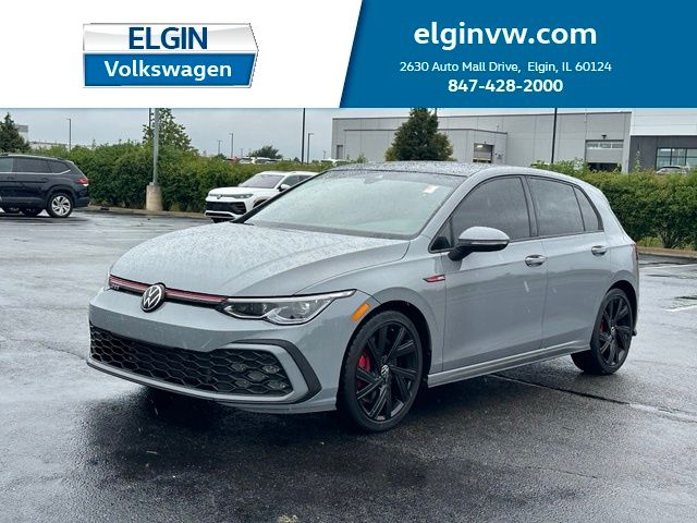 Moonstone Gray 2022 Volkswagen Golf GTI Hatchback Front-Wheel Drive 7-Speed Dual Clutch