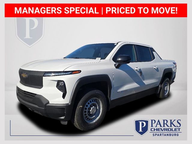 Summit White 2024 Chevrolet Silverado EV Work Truck with 3WT e4WD Pickup Truck All-Wheel Drive 1-Speed Dual Clutch