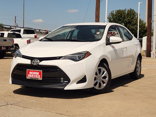 Super White 2019 Toyota Corolla Sedan Front-Wheel Drive Continuously Variable Transmission