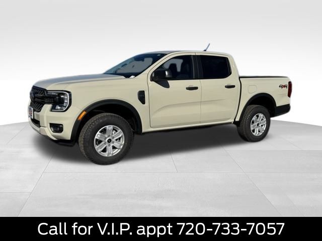 Desert Sand 2025 Ford Ranger XL SuperCrew 4WD Pickup Truck Four-Wheel Drive Automatic