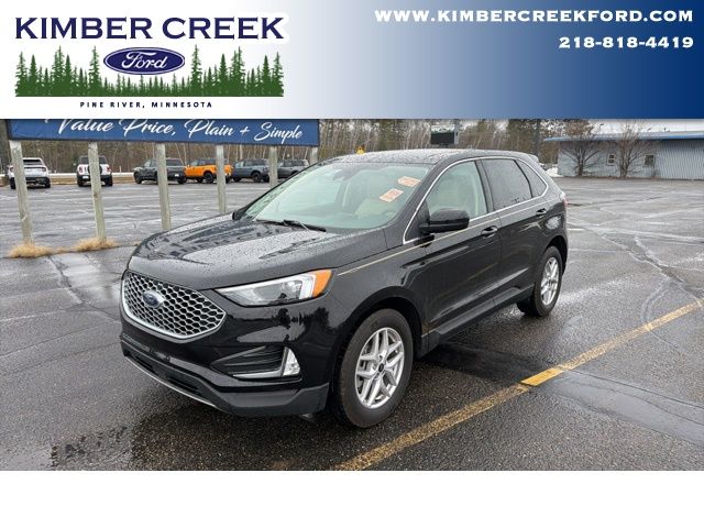 Agate Black Metallic 2023 Ford Edge SEL AWD SUV / Crossover All-Wheel Drive 8-Speed Automatic