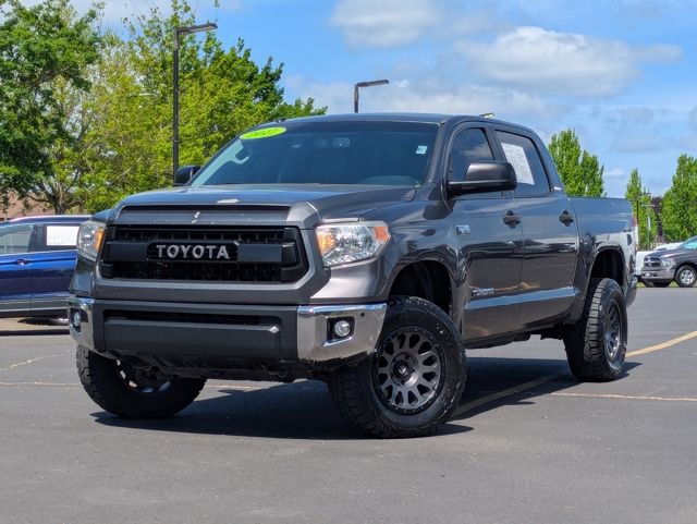 Magnetic Gray Metallic 2017 Toyota Tundra Limited CrewMax 5.7L 4WD Pickup Truck Four-Wheel Drive 6-Speed Automatic Overdrive