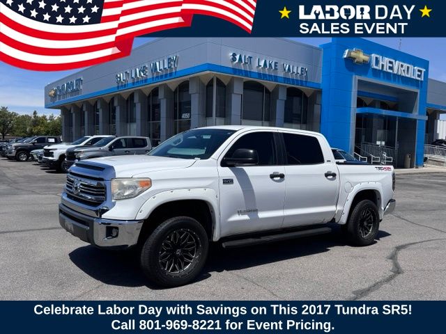 Super White 2017 Toyota Tundra Pickup Truck Four-Wheel Drive 6-Speed Automatic Overdrive