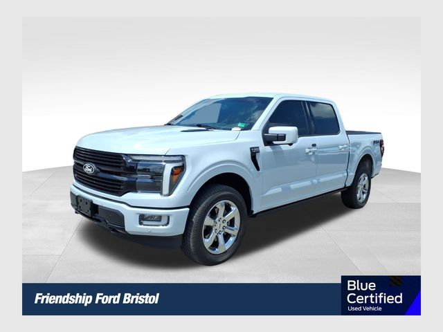 White Metallic 2025 Ford F-150 Platinum SuperCrew 4WD Pickup Truck Four-Wheel Drive Automatic