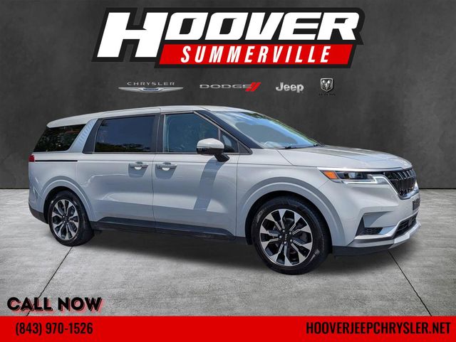 Ceramic Silver 2023 Kia Carnival EX FWD Minivan Front-Wheel Drive 8-Speed Automatic