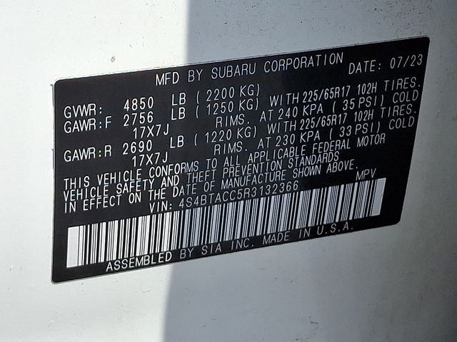 2024 Subaru Outback Premium White at Honda North