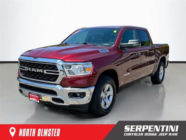 Delmonico Red Pearlcoat 2024 RAM 1500 Big Horn Crew Cab 4WD Pickup Truck Four-Wheel Drive 8-Speed Automatic