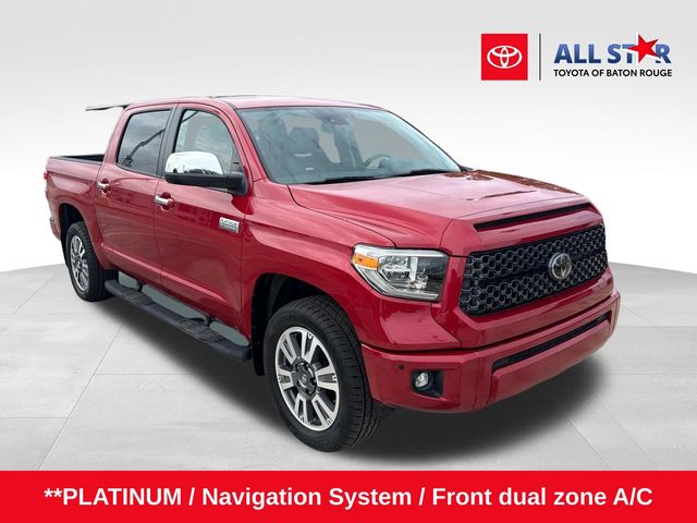 Barcelona Red Metallic 2020 Toyota Tundra Platinum CrewMax RWD Pickup Truck 4X2 6-Speed Automatic Overdrive