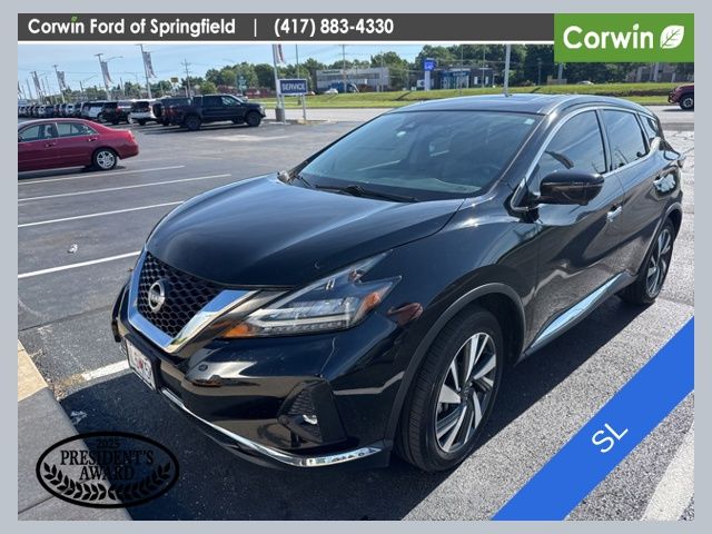 Super Black 2023 Nissan Murano SL FWD SUV / Crossover Front-Wheel Drive Continuously Variable Transmission