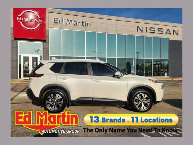 Pearl White 2023 Nissan Rogue SV AWD SUV / Crossover All-Wheel Drive Continuously Variable Transmission