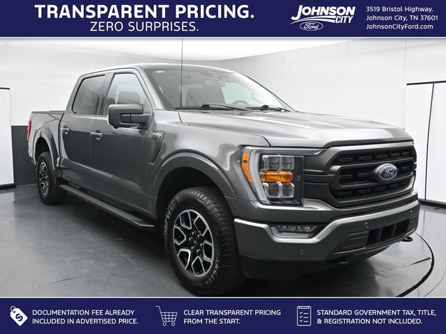 Gray Metallic 2023 Ford F-150 XLT SuperCrew 4WD Pickup Truck Four-Wheel Drive Automatic