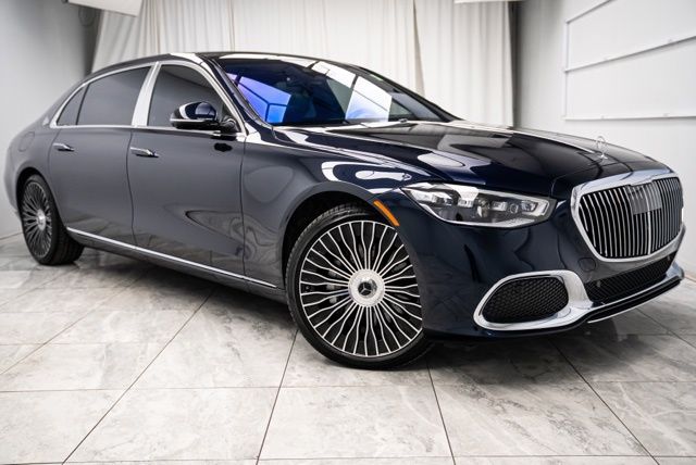 Nautical Blue Metallic 2025 Mercedes-Benz S-Class Maybach S 580 4MATIC Sedan All-Wheel Drive 9-Speed Automatic