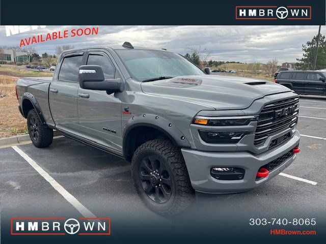 Ceramic Gray Clearcoat 2026 RAM 3500 Laramie Crew Cab 4WD Pickup Truck Four-Wheel Drive 8-Speed Automatic