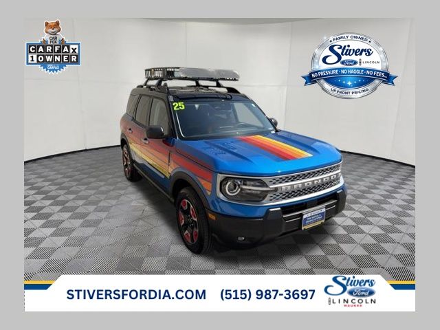 Velocity Blue Metallic 2025 Ford Bronco Sport SUV / Crossover All-Wheel Drive 8-Speed Automatic
