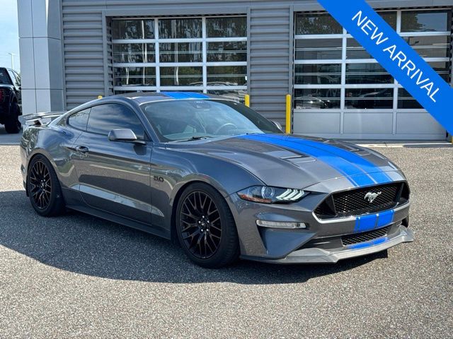 Gray 2021 Ford Mustang Coupe Rear-Wheel Drive 6-Speed Manual