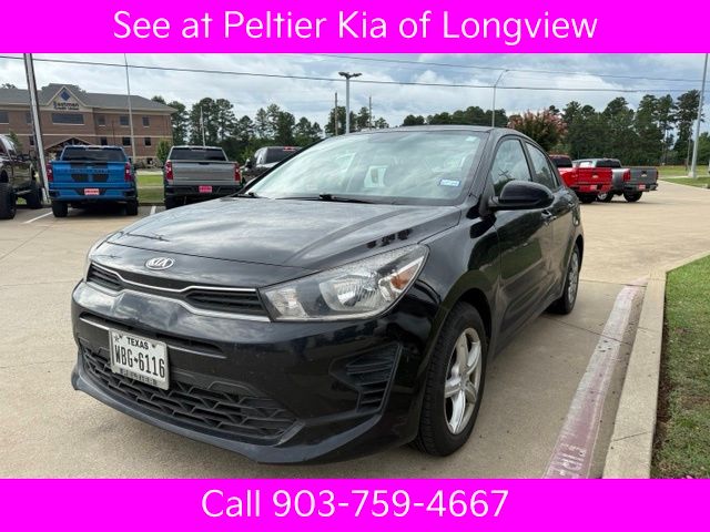 Aurora Black 2021 Kia Rio Sedan Front-Wheel Drive Continuously Variable Transmission