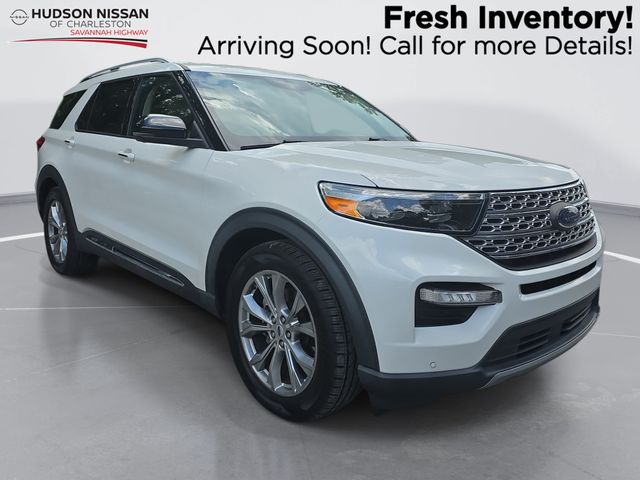 White Metallic 2021 Ford Explorer SUV / Crossover Rear-Wheel Drive Automatic