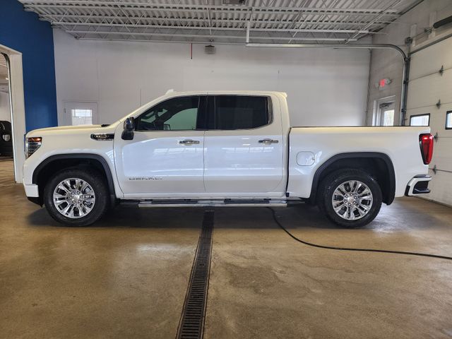 White Frost Tricoat 2024 GMC Sierra 1500 Denali Crew Cab 4WD Pickup Truck Four-Wheel Drive Automatic