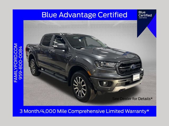 Gray (Magnetic) 2019 Ford Ranger Lariat SuperCrew 4WD Pickup Truck Four-Wheel Drive Automatic