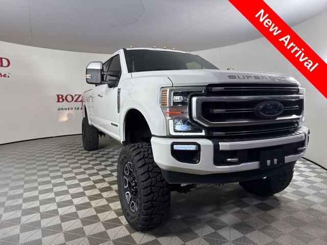 2020 White Ford Super Duty F-250 SRW Platinum Truck