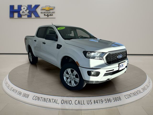 Oxford White 2022 Ford Ranger XLT SuperCrew 4WD Pickup Truck Four-Wheel Drive Automatic