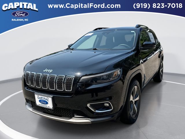 Diamond Black Crystal Pearlcoat 2022 Jeep Cherokee SUV / Crossover Four-Wheel Drive 9-Speed Automatic