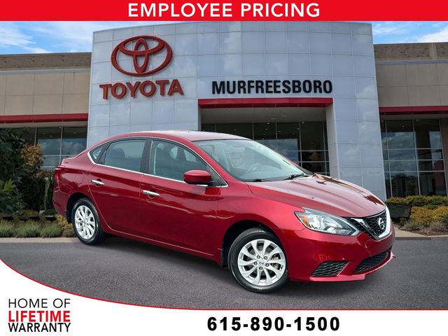 Red (Scarlet) 2019 Nissan Sentra Sedan Front-Wheel Drive Continuously Variable Transmission