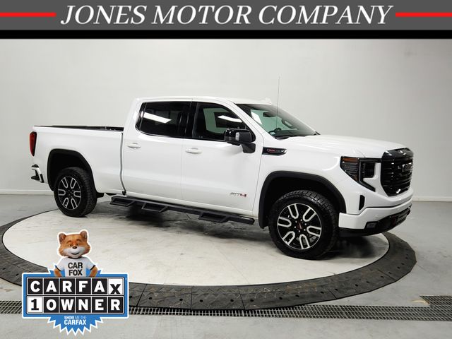 Summit White 2023 GMC Sierra 1500 AT4 Crew Cab 4WD Pickup Truck Four-Wheel Drive Automatic