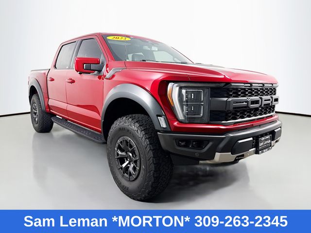 Rapid Red Metallic Tinted Clearcoat 2022 Ford F-150 Raptor SuperCrew 4WD Pickup Truck Four-Wheel Drive Automatic