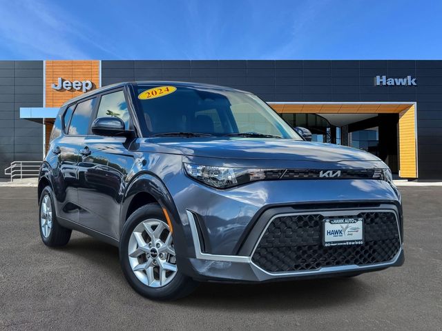 Gravity Gray 2024 Kia Soul LX FWD SUV / Crossover Front-Wheel Drive Continuously Variable Transmission
