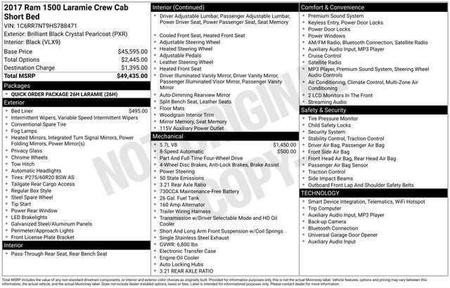 used 2017 Ram 1500 car, priced at $24,878