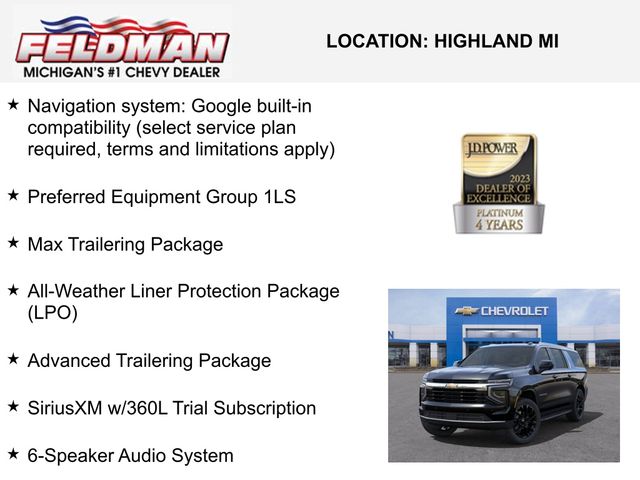 New 2025 Chevrolet Suburban For Sale in Livonia, MI