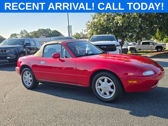 Red 1990 Mazda MX-5 Miata Convertible Rear-Wheel Drive Automatic