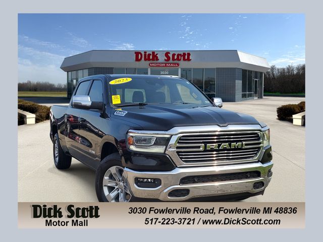 Diamond Black Crystal Pearlcoat 2023 RAM 1500 Pickup Truck Four-Wheel Drive 8-Speed Automatic
