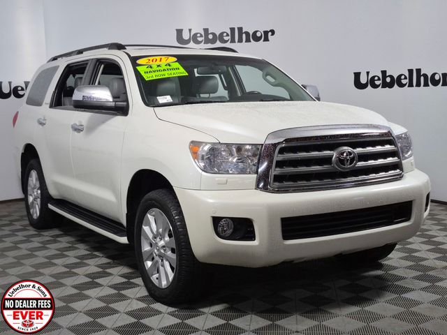 White (Blizzard Pearl) 2017 Toyota Sequoia SUV / Crossover Four-Wheel Drive 6-Speed Automatic