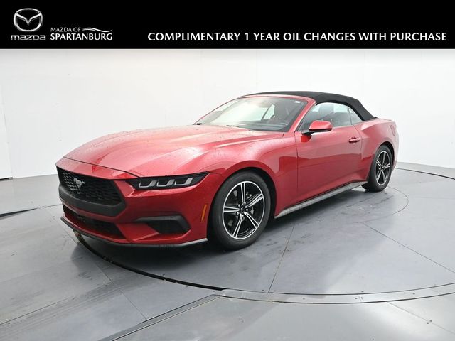 Red Metallic 2024 Ford Mustang Convertible Rear-Wheel Drive Automatic